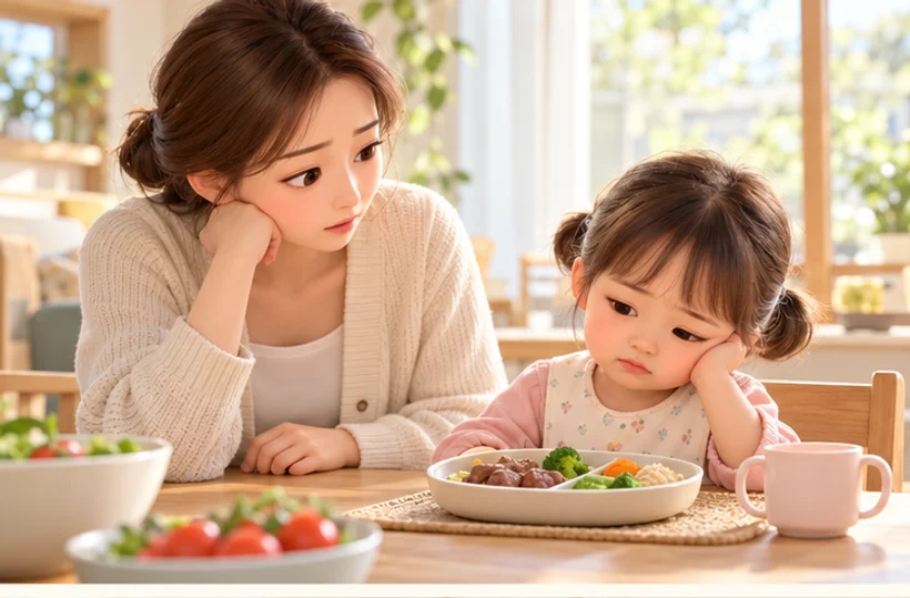 家长观察孩子的日常进餐情况